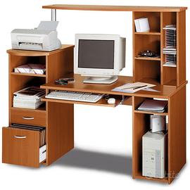 Scrivania Porta PC Colore Ciliegio