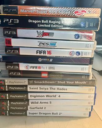Lotto videogiochi PS2, PS3 e PSP