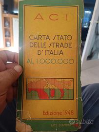 Cartina stradale ACI del 1948
