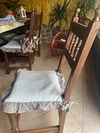 Sedie in stile rustico/arte povera