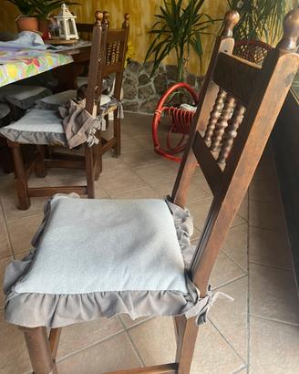 Sedie in stile rustico/arte povera