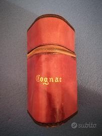 Porta alcoolici triplo in pelle