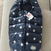 Sacco termico Neonato Blu Stelle Bianche Picci