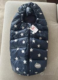 Sacco termico Neonato Blu Stelle Bianche Picci