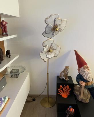 Lampada da terra vintage con pistilli