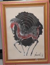 Quadro a olio di Gino Falzon Sage Vernis 