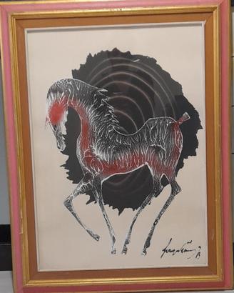 Quadro a olio di Gino Falzon Sage Vernis 