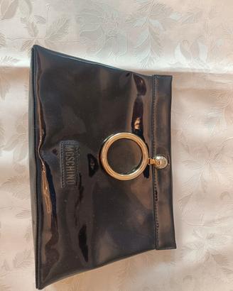 pochette nera vernice 