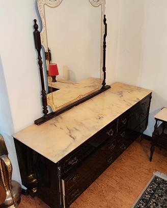 Comodini e mobile con specchiera vintage