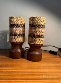 Coppia lampade vintage anni '70