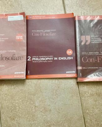 Set 3 Libri Con-Filosofare 2A + 2B + Philosophy