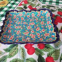 vassoio decorato a mano primi anni 70