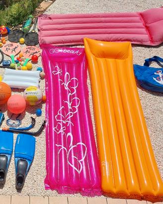 giochi da spiaggia, pallone da basket e da volley