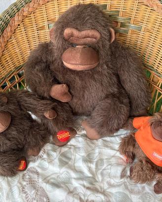 Famiglia peluche Gorilla originale Crodino