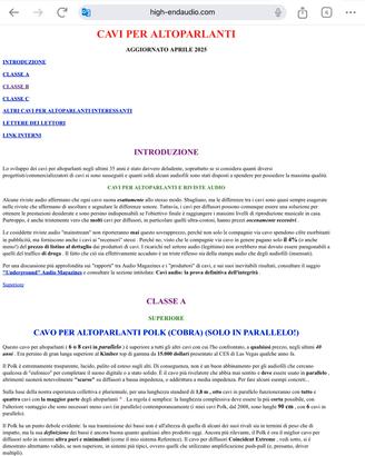 Coppia cavi di potenza Polk Audio Cobra 4+4 mt