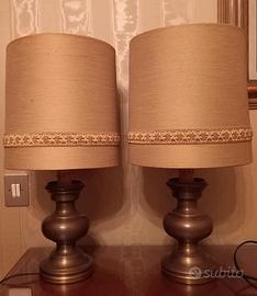 Coppia lampade da tavolo ( abat jour) 