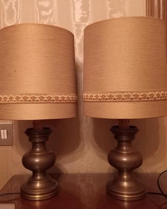 Coppia lampade da tavolo ( abat jour) 