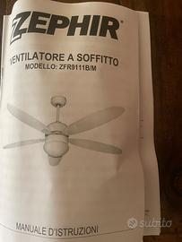 Ventilatore a soffitto con luce
