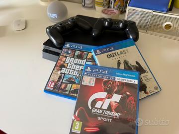 PlayStation 4 Slim 500Gb + 2 controller + 3 giochi