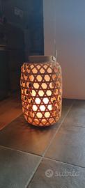 lampada in bamboo