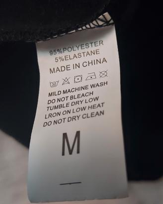 Tubino nero in ecopelle, tg M, mini