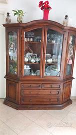 Vetrina in legno massello 