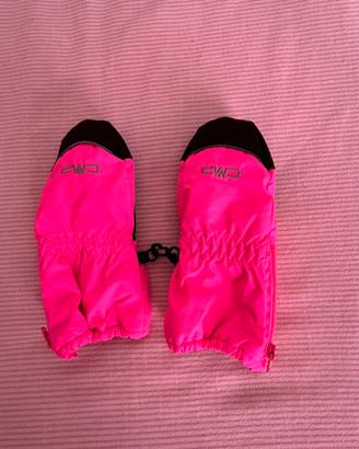 Muffole da sci CMP bambino pink fluo 3 anni