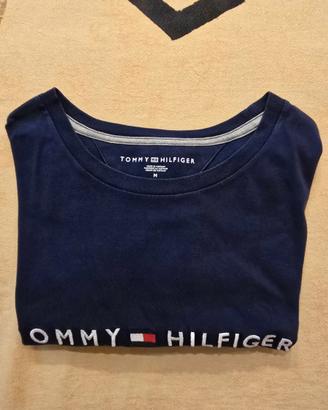 Maglietta Tommy Hilfiger blu Uomo, usata TG M