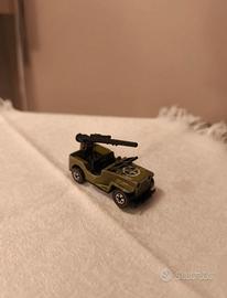 Modellino auto Hot Heels Gunslinger Jeep Militare