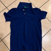 POLO BENETTON - BLUE - MANICA CORTA - TG M