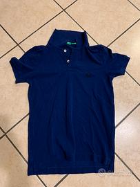 POLO BENETTON - BLUE - MANICA CORTA - TG M