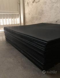 Piastre in gomma 25pz spessore 10mm nero