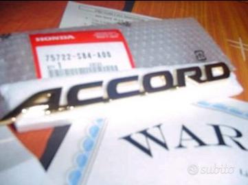 Fregio Originale per Honda Accord placato oro 24k