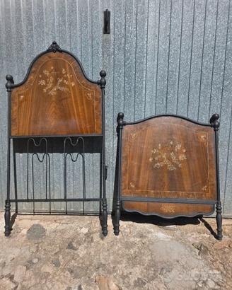 Letto antico in ferro battuto