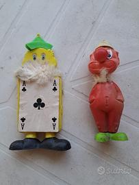 Pupazzi clown plastica anni 70
