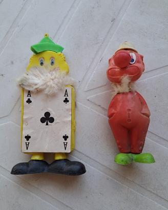 Pupazzi clown plastica anni 70