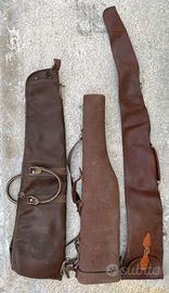 LOTTO STOCK 3 FODERI FUCILE VINTAGE SOVRAPPOSTO AU