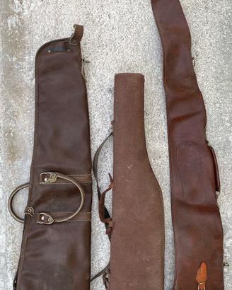 LOTTO STOCK 3 FODERI FUCILE VINTAGE SOVRAPPOSTO AU