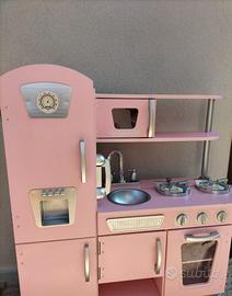 Cucina giocattolo KidKraft rosa in legno