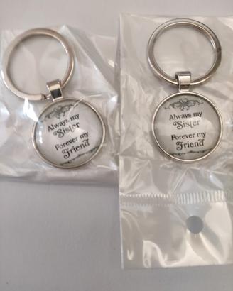 portachiavi con frasi inglese sorella amore