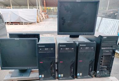 IBM LENOVO SERVER XEON +3 PC SMALL OFFICE+3MONITOR