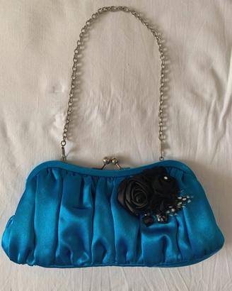 Pochette da cerimonia bluette
