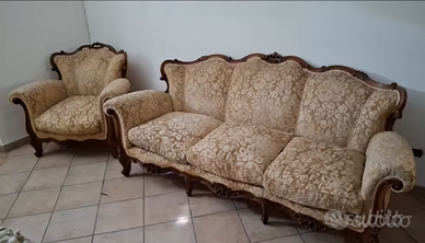 Set completi (divano + 2 poltrone) stile barocco