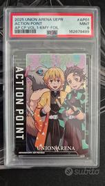 Carta Union Arena Action Point Demon Slayer PSA 9