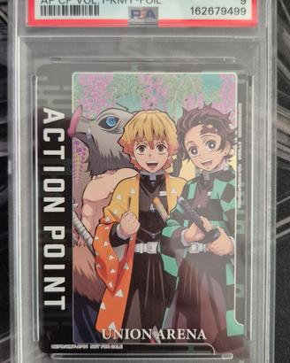 Carta Union Arena Action Point Demon Slayer PSA 9