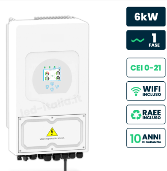 INVERTER Deye 6 kW Ibrido  SUN-6K-SG03LP1-EU