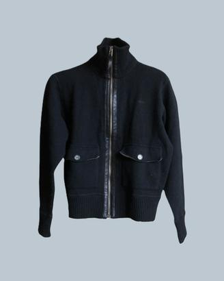 Woolrich giacca/giubbotto misto lana nero uomo