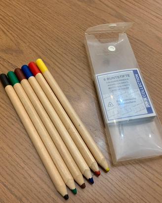 Confezione 6 matite colorate grandi