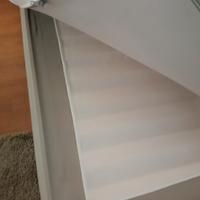 rete in doghe e materasso Ikea ad una piazza e mez