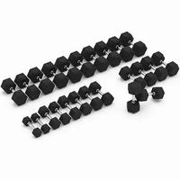 Manubri pesi esagonali set  2,5-25 kg totale 320 k